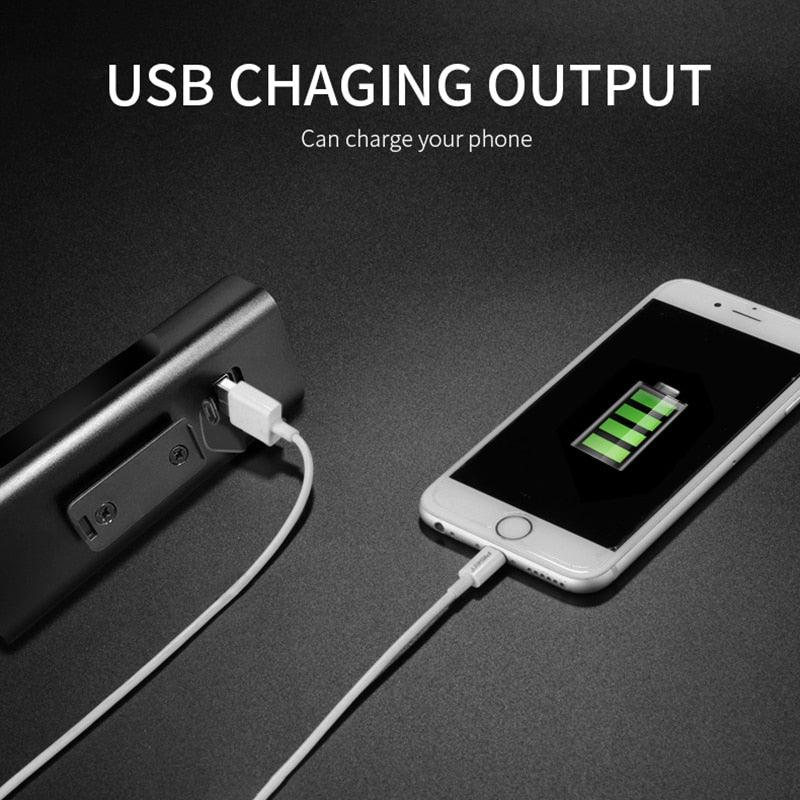 Lampe de vélo 10000mAh rechargeable par USB 5000 Lumens Phare de vélo LED super lumineux avant et arrière Ensemble de feux pour la conduite de nuit Feux de vélo avant et arrière rechargeables avec 3 modes