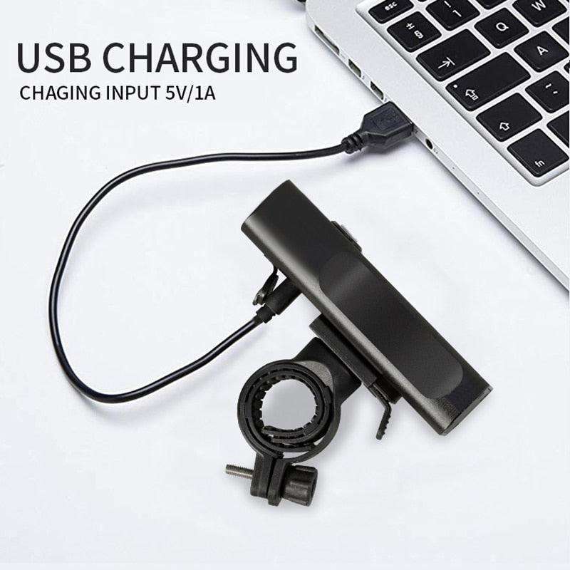 Lampe de vélo 10000mAh rechargeable par USB 5000 Lumens Phare de vélo LED super lumineux avant et arrière Ensemble de feux pour la conduite de nuit Feux de vélo avant et arrière rechargeables avec 3 modes