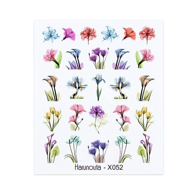 Autocollant pour ongles en relief, décalcomanies 3D fleurs feuilles curseur à eau pour nail art, autocollant de transfert, décoration 3D motif vague pour femmes filles, décalcomanies autocollantes, décoration pour ongles en bande de courbe métallique.