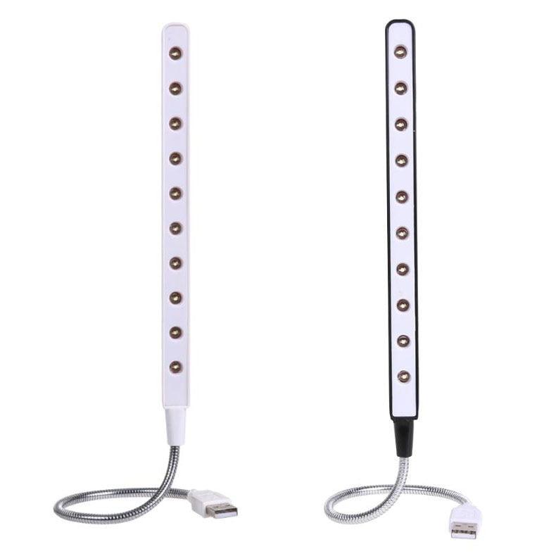 Mini veilleuse USB 10 LED Lampe USB Flexible en Métal Veilleuse LED Super Lumineuse Lampe de Chevet Décorative Mignonnes Lampes de Lecture pour la Décoration de Chambre