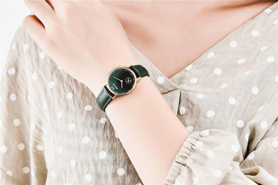 Nouvelle montre de mode rouge pour femme, bracelet en cuir de luxe à quartz, analogique, étanche et résistante aux rayures, excellent cadeau pour les femmes