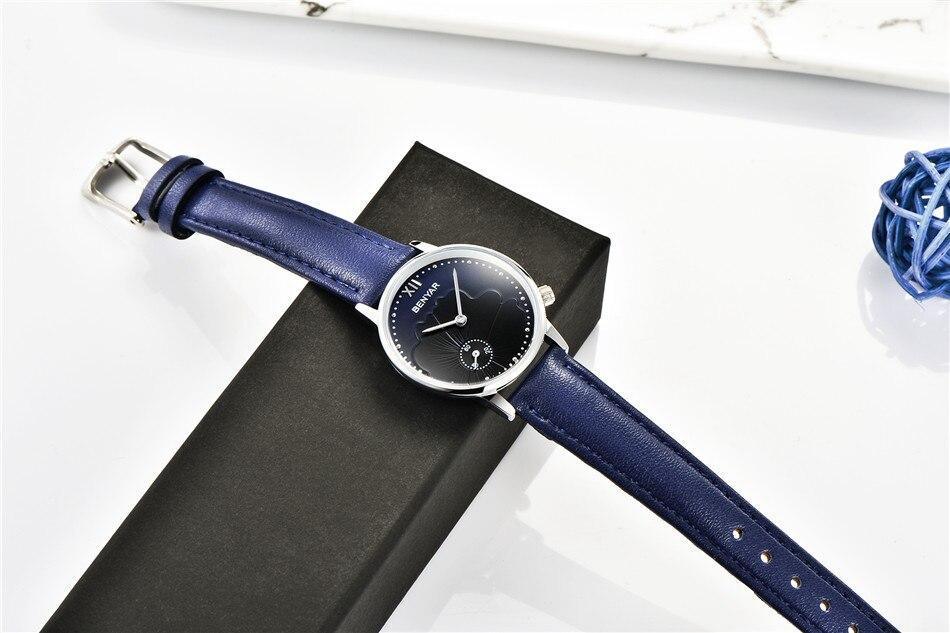 Nouvelle montre de mode rouge pour femme, bracelet en cuir de luxe à quartz, analogique, étanche et résistante aux rayures, excellent cadeau pour les femmes