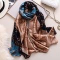 Nouvelle marque de luxe designer hiver Longue écharpe en soie Châles Foulards Imprimé coton Foulard Élégant Foulard Hijabs Foulards de cou Dame Hijab Pour Femme