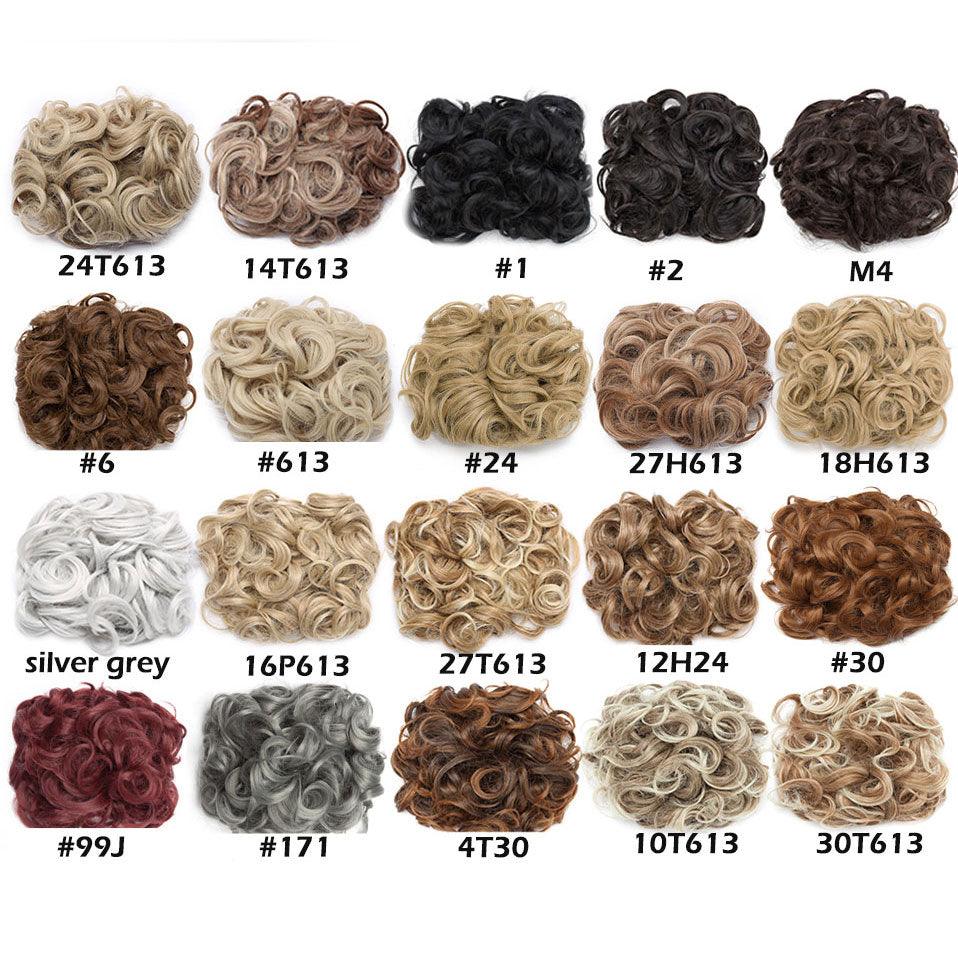 Tendance GRANDE Pince à Cheveux Frisés, Extension de Cheveux Synthétiques, Chignon pour Femmes, Postiche pour Couvrir les Cheveux, Extension de Chignon à Clip pour des Chignons Volumineux pour Filles