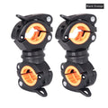 Support de lumière de vélo Support de lampe de vélo Support de pompe de phare à LED Support à dégagement rapide Support de lampe de poche universel rotatif à 360 degrés Support de montage de vélo Support de lampe de poche