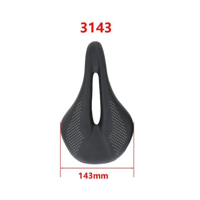 Selle de Vélo de Route Entièrement en Carbone Super Légère Cuir Carbone Siège de Vélo Optimisé Pour Hommes Support d'Os Ischiatique Flexible et Confortable Absorption des Chocs Selle de Vélo de Route