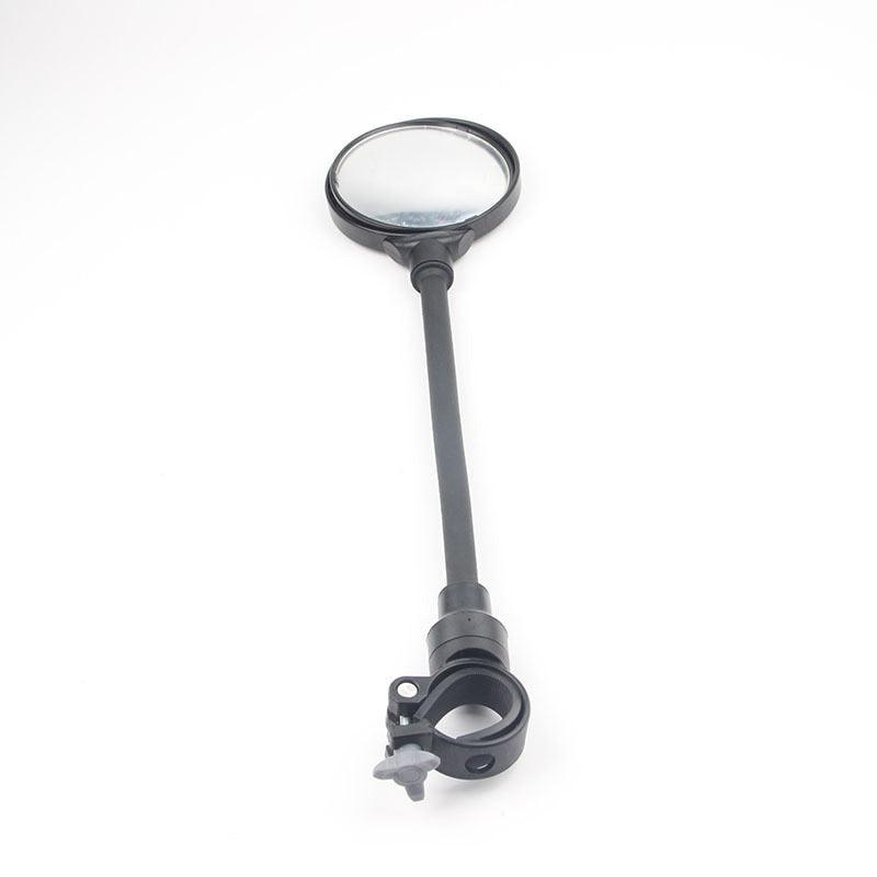 Rétroviseurs ronds longs pour guidon de vélo, pour VTT, vélo de route, moto, tuyau flexible, rétroviseur réglable, rétroviseurs de vélo avec grand angle, miroir convexe en acrylique, miroir de vélo de sécurité rotatif