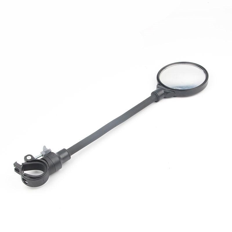 Rétroviseurs ronds longs pour guidon de vélo, pour VTT, vélo de route, moto, tuyau flexible, rétroviseur réglable, rétroviseurs de vélo avec grand angle, miroir convexe en acrylique, miroir de vélo de sécurité rotatif