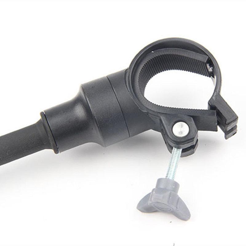 Rétroviseurs ronds longs pour guidon de vélo, pour VTT, vélo de route, moto, tuyau flexible, rétroviseur réglable, rétroviseurs de vélo avec grand angle, miroir convexe en acrylique, miroir de vélo de sécurité rotatif