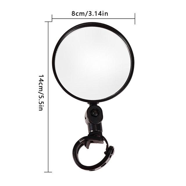Nouveau rétroviseur réglable pour vélo de route, outil de sécurité, rétroviseurs arrière de vélo rotatifs et réglables, antichoc, grand angle convexe, universels