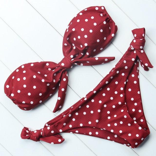 Ensemble de bikini solide Maillot de bain femme Bikini Maillot de bain femme Haut court Licou Maillot de bain Maillot de bain Bikini Coupe haute Maillot de bain taille haute Grande taille Maillot de bain d'été