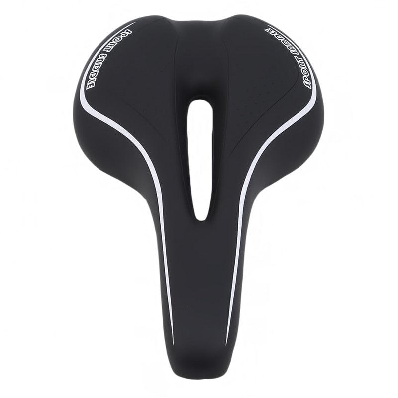 Selle de vélo souple Coussin de selle de vélo creux Siège de vélo de route VTT en mousse à mémoire de forme confortable Siège de vélo avec concept de zone ergonomique pour hommes