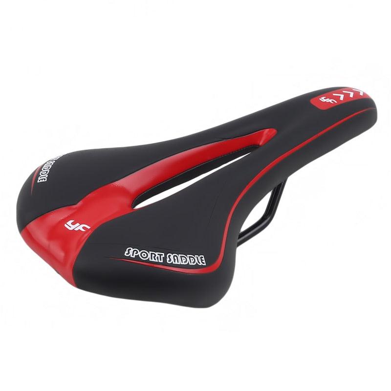 Selle de vélo souple Coussin de selle de vélo creux Siège de vélo de route VTT en mousse à mémoire de forme confortable Siège de vélo avec concept de zone ergonomique pour hommes