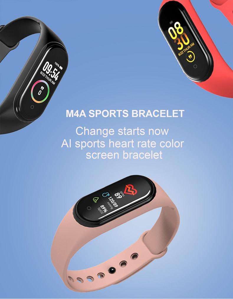 Montre connectée intelligente Fréquence cardiaque Pression Podomètre Montres de sport Bracelet Montre de sport électrique pour téléphones Montre intelligente de santé Moniteur de fréquence cardiaque Moniteur de sommeil Écran tactile étanche