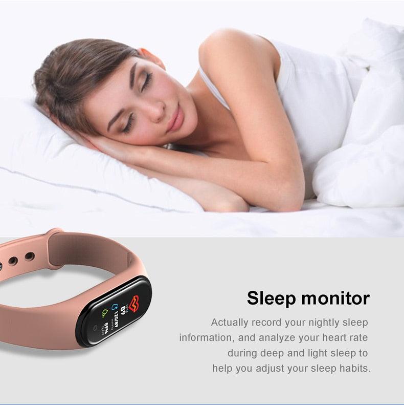 Montre connectée intelligente Fréquence cardiaque Pression Podomètre Montres de sport Bracelet Montre de sport électrique pour téléphones Montre intelligente de santé Moniteur de fréquence cardiaque Moniteur de sommeil Écran tactile étanche