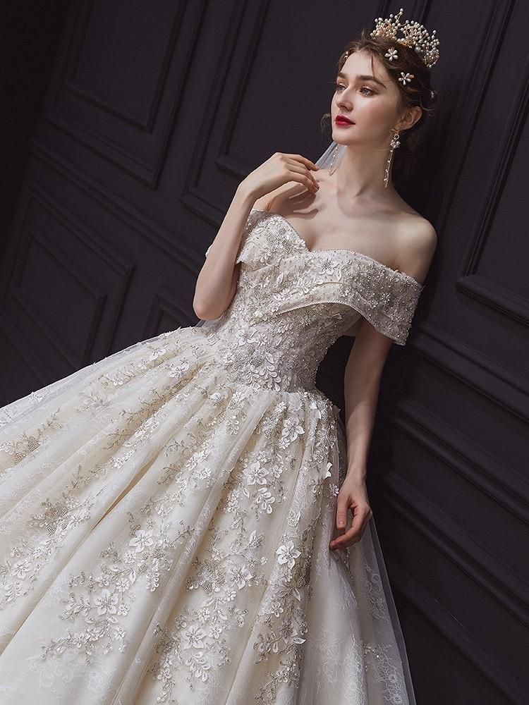 Robe de mariée de luxe bustier EDW234