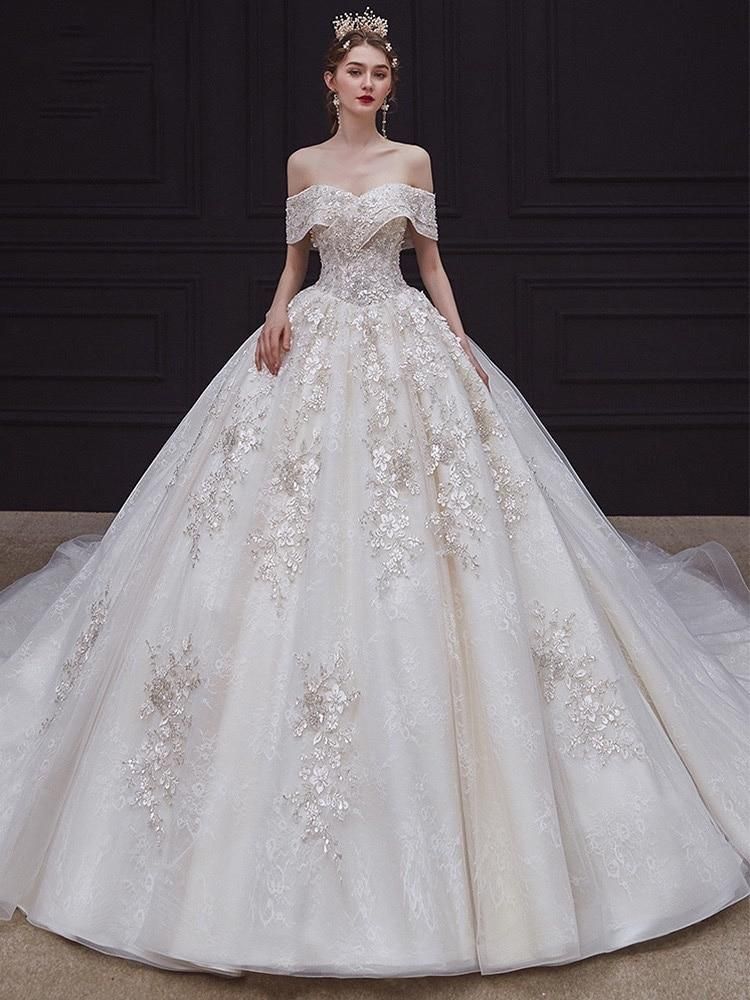 Robe de mariée de luxe bustier EDW234