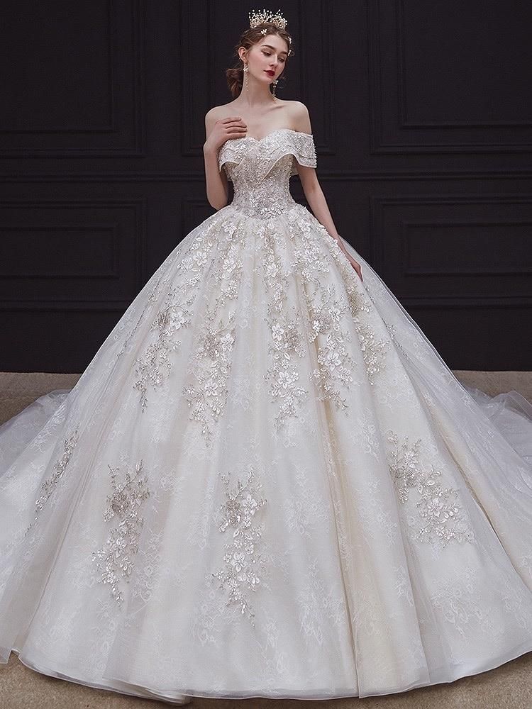 Robe de mariée de luxe bustier EDW234