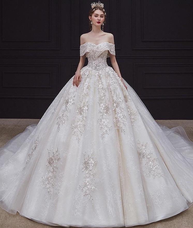 Robe de mariée de luxe bustier EDW234