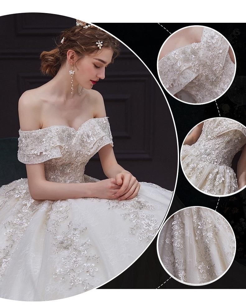 Robe de mariée de luxe bustier EDW234