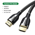 Câble HDMI Noir 2.1 8K60Hz 4K120Hz Répartiteur HDMI HDR10 48Gbps Ultra Haute Vitesse 4K 120Hz Câble HDMI Tressé Dynamic HDR Vision HDR 10 Compatible avec TV UHD Console de Jeu