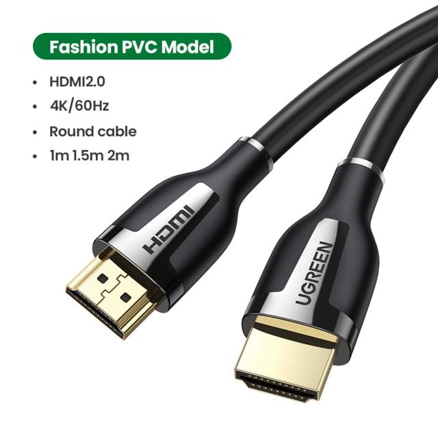 Câble HDMI Noir 2.1 8K60Hz 4K120Hz Répartiteur HDMI HDR10 48Gbps Ultra Haute Vitesse 4K 120Hz Câble HDMI Tressé Dynamic HDR Vision HDR 10 Compatible avec TV UHD Console de Jeu