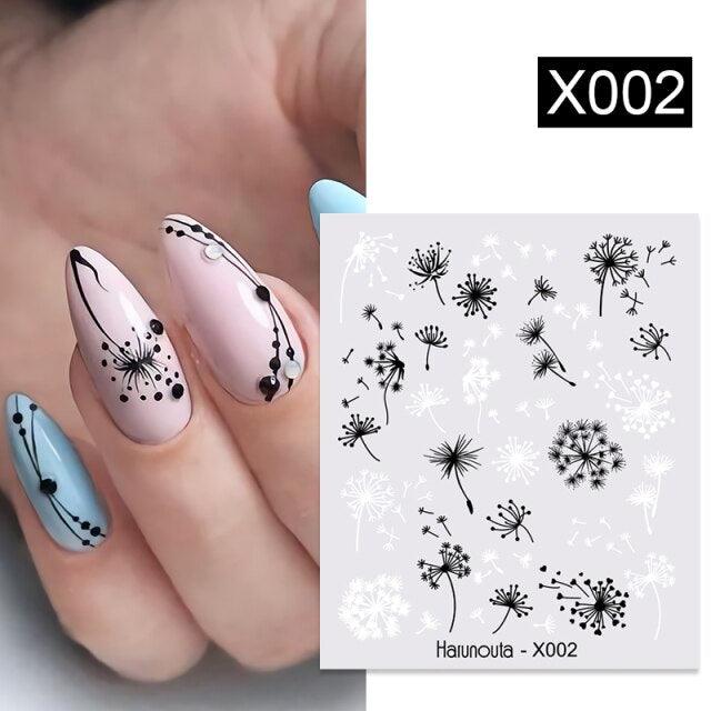 Autocollant pour ongles en relief, décalcomanies 3D fleurs feuilles curseur à eau pour nail art, autocollant de transfert, décoration 3D motif vague pour femmes filles, décalcomanies autocollantes, décoration pour ongles en bande de courbe métallique.