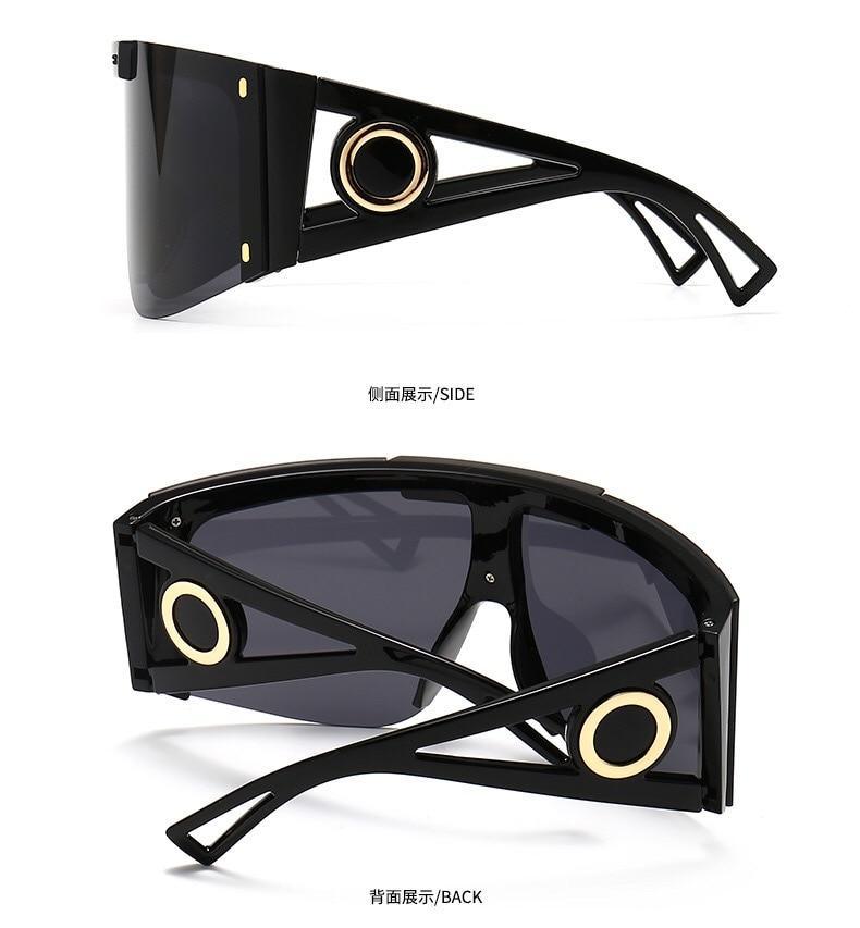 Lunettes de soleil polarisées pour port sur lunettes de vue, avec protection UV 100 %, design classique, grande taille, pour hommes et femmes, avec protection contre le vent et le sable, lunettes connectées pour hommes et femmes