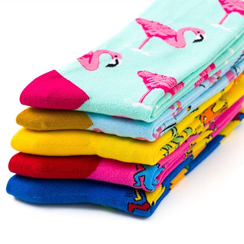 Nouvelles chaussettes amusantes pour femmes, mode Harajuku, chaussettes colorées, série œuf artistique mignon, personnalité, chaussettes en coton pour femmes, chaussettes fantaisie en coton pour hommes et femmes