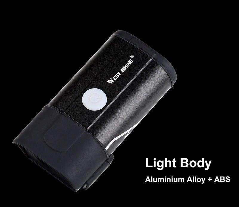 Phare avant de vélo rechargeable USB Lumière de vélo LED étanche Phare de cyclisme Lampe de sécurité pour l'escalade Lampe de vélo super brillante Facile à installer Convient à tous les vélos Phares avec modes
