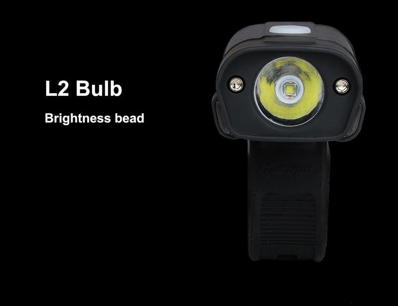 Phare avant de vélo rechargeable USB Lumière de vélo LED étanche Phare de cyclisme Lampe de sécurité pour l'escalade Lampe de vélo super brillante Facile à installer Convient à tous les vélos Phares avec modes
