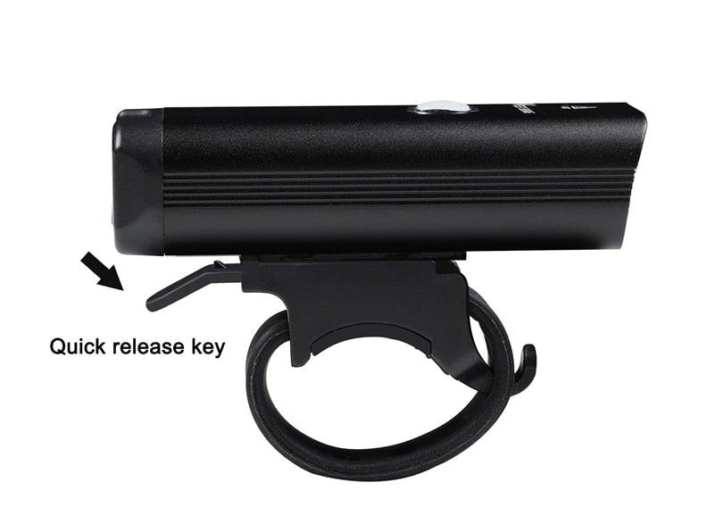 Phare avant de vélo rechargeable USB Lumière de vélo LED étanche Phare de cyclisme Lampe de sécurité pour l'escalade Lampe de vélo super brillante Facile à installer Convient à tous les vélos Phares avec modes