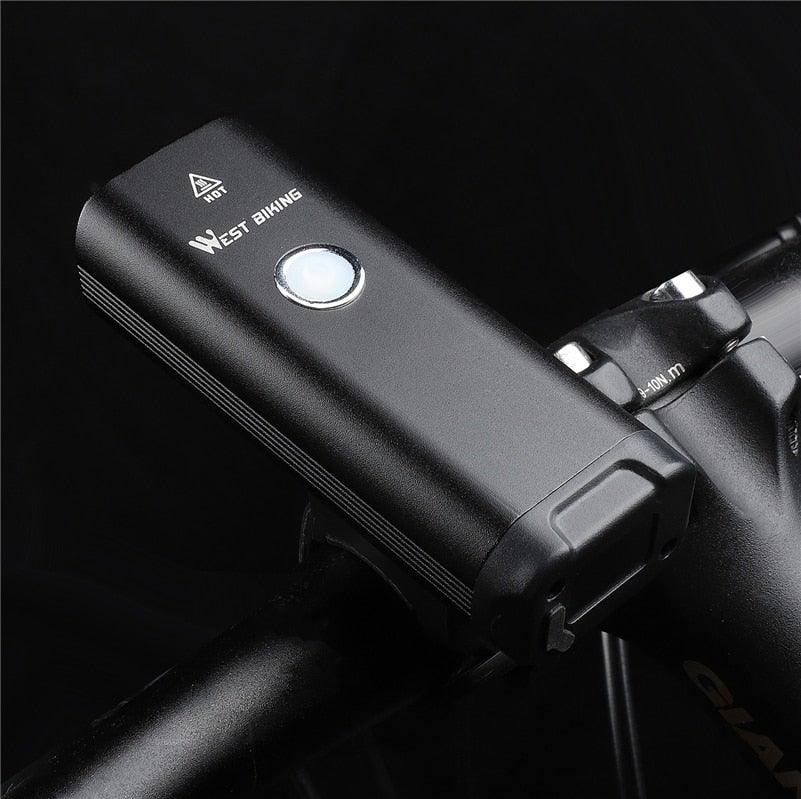 Phare avant de vélo rechargeable USB Lumière de vélo LED étanche Phare de cyclisme Lampe de sécurité pour l'escalade Lampe de vélo super brillante Facile à installer Convient à tous les vélos Phares avec modes