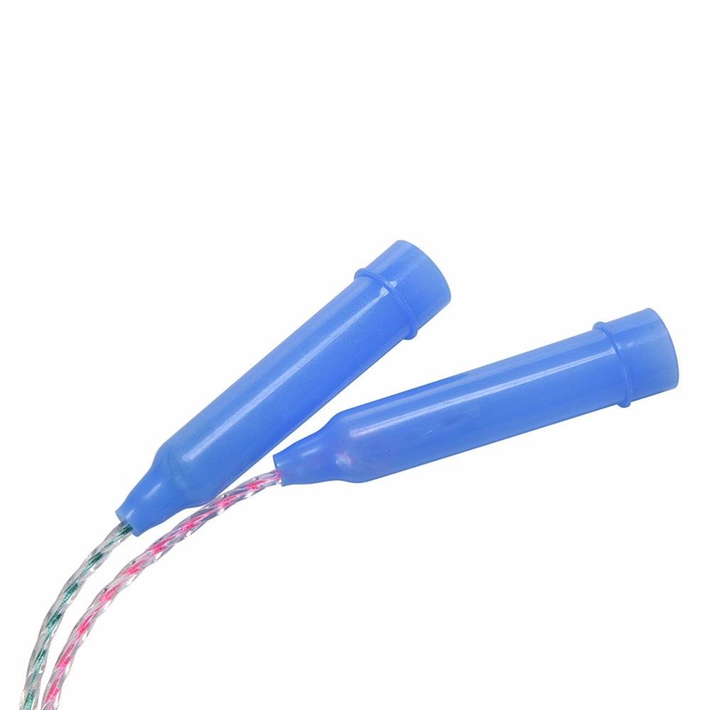 Corde à sauter en plastique pour le fitness, l'exercice, la gym, l'entraînement, la boxe, la vitesse sportive, corde à sauter simple, corde à sauter perlée souple pour enfants et adultes, corde à sauter segmentée en plastique de 2 m