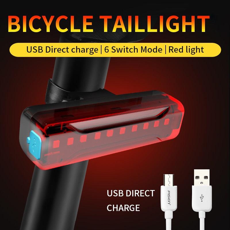 Lampe de vélo 10000mAh rechargeable par USB 5000 Lumens Phare de vélo LED super lumineux avant et arrière Ensemble de feux pour la conduite de nuit Feux de vélo avant et arrière rechargeables avec 3 modes