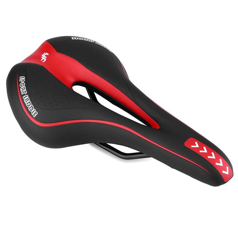1 selle de vélo Comfort Gel, selle de vélo de route/VTT souple et confortable, selle de vélo étanche en gel avec zone de soulagement centrale et conception ergonomique pour vélos de montagne et vélos de route