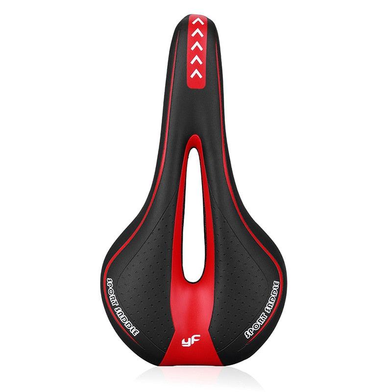 1 selle de vélo Comfort Gel, selle de vélo de route/VTT souple et confortable, selle de vélo étanche en gel avec zone de soulagement centrale et conception ergonomique pour vélos de montagne et vélos de route