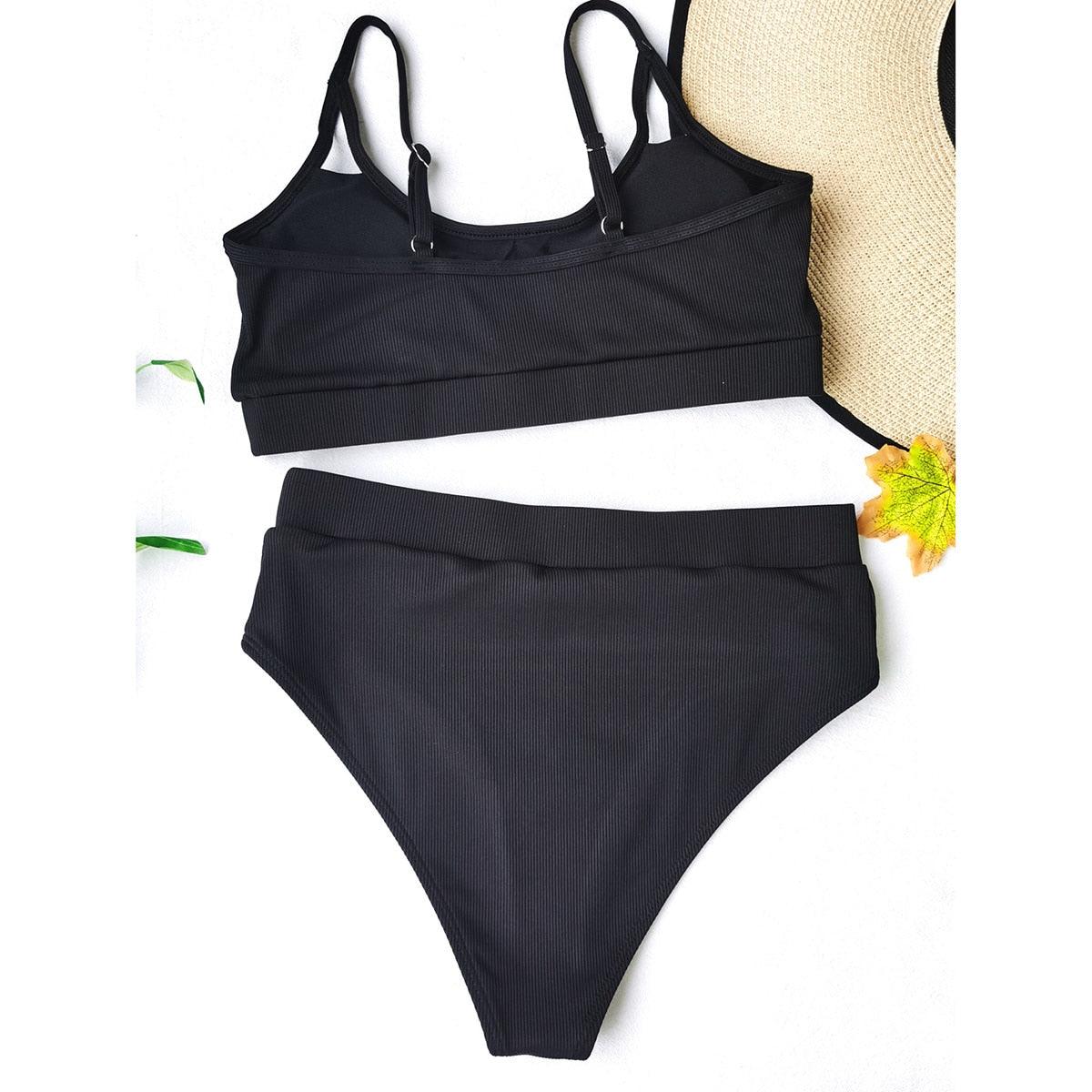 Maillot de bain push-up femme Maillot de bain moderne pour femme Bikinis Ensemble bikini taille haute Bikini uni Maillot de bain 2 pièces Maillot de bain femme Maillot de bain Ensemble bikini taille haute Tenue de sport Maillot de bain Bikini