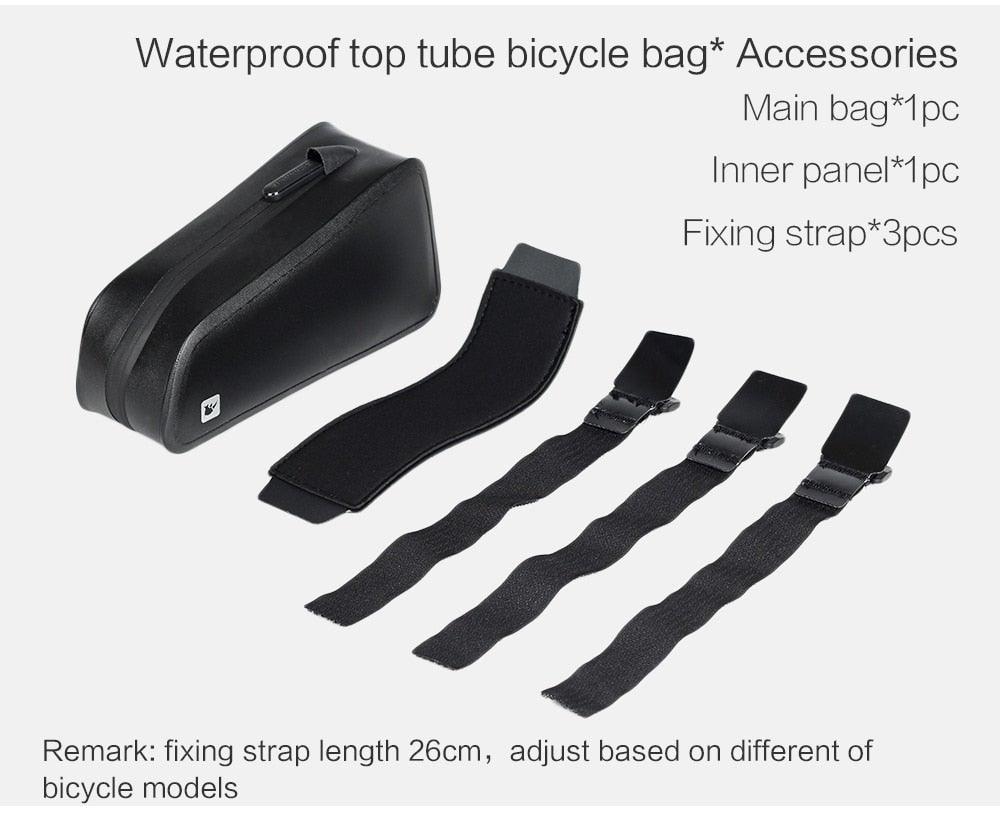 Sacoche de vélo étanche pour cadre de vélo, coque rigide, sacoche de cadre stable, accessoires de vélo pour vélo de route, sacoche de cadre, sacoche de vélo étanche et stable, sacoche de vélo, accessoires de cyclisme professionnels