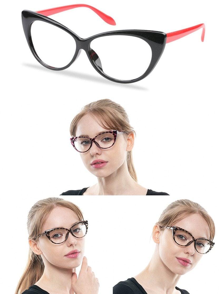 Lunettes de Lecture Œil de Chat Pour Femmes Légères Presbytes Lunettes de Lecture Tendance Mignonnes pour Femmes Lunettes de Lecture pour Ordinateur Anti-reflet Anti-UV   +0,5 0,75 1,0 1,25 1,5 1,75 2,0 2,5 3,0 3,5 4,0