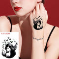 Autocollant de tatouage temporaire étanche pour animaux Loup Tatouage moderne Pied Cou Tatouages de luxe pour hommes et femmes