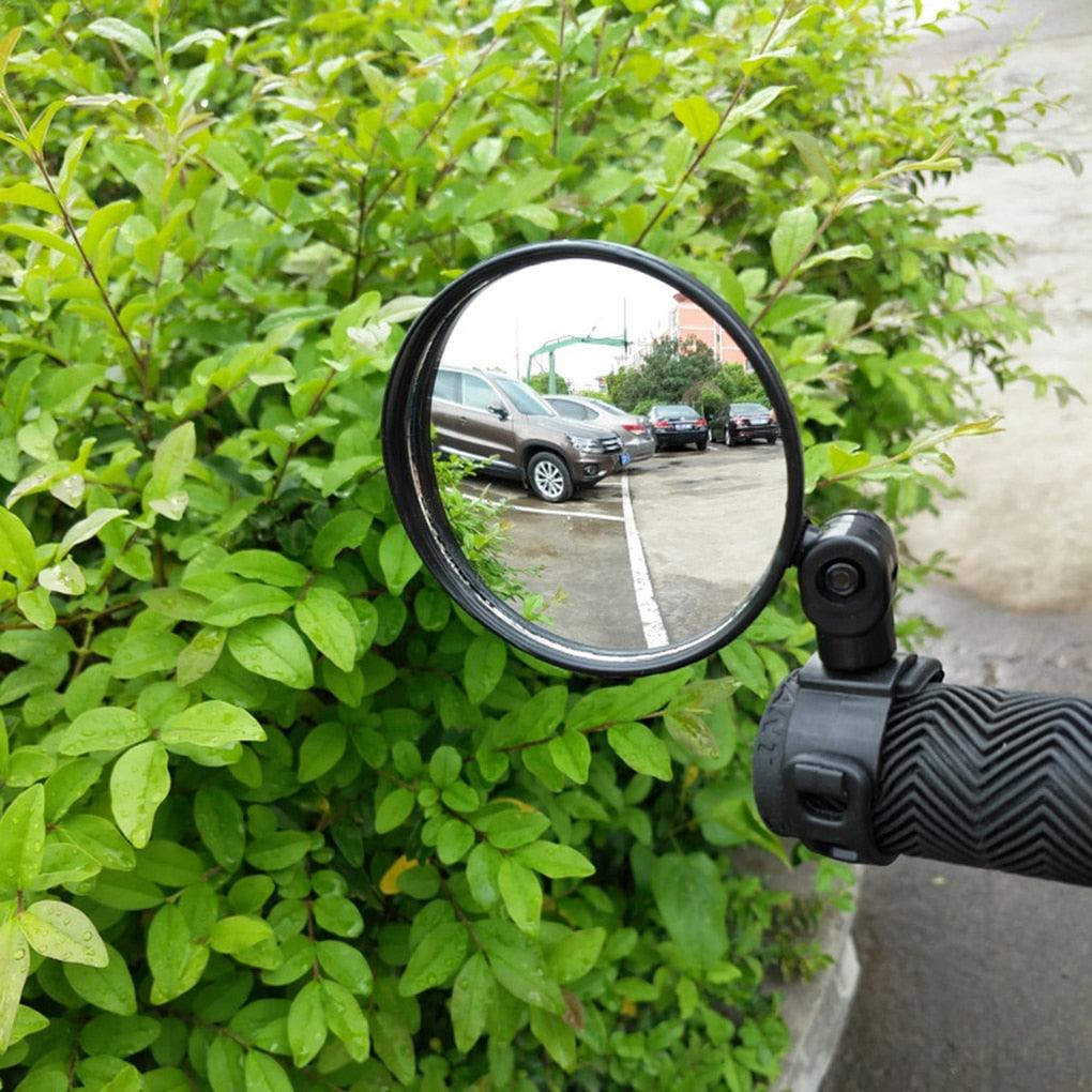 Rétroviseur de vélo, rétroviseur convexe monté sur guidon de vélo, rétroviseur réglable et rotatif en plastique pour VTT, vélo de route, VTT, vélo à pignon fixe.