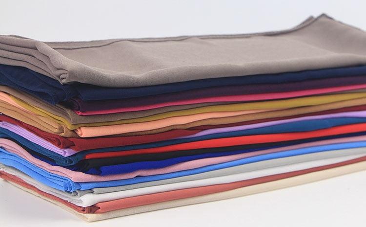 Nouveau long foulard en mousseline de soie, solide et coloré, élégant, léger, islamique, écharpe, châle, bandeau, étole, hijabs musulmans, foulard, écharpes de couleurs pour femmes