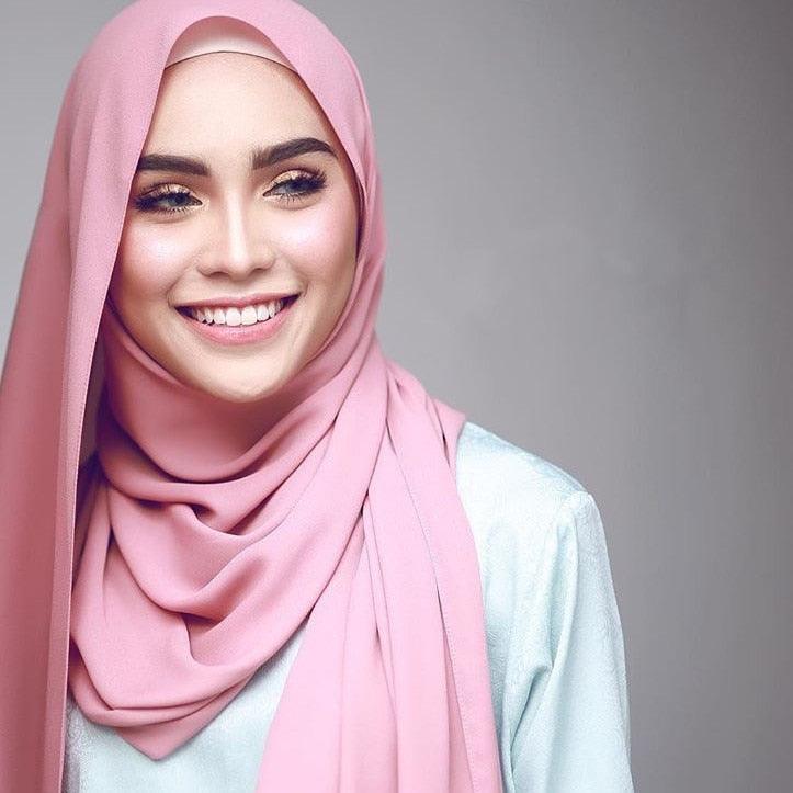 Nouveau long foulard en mousseline de soie, solide et coloré, élégant, léger, islamique, écharpe, châle, bandeau, étole, hijabs musulmans, foulard, écharpes de couleurs pour femmes