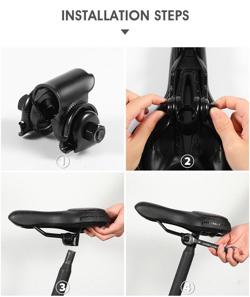 Selle de vélo de montagne de route, en cuir PU, coussin de cyclisme confortable, antichoc, rembourré de gel, pour hommes, selle de vélo confortable, antidérapante, étanche, pour VTT.