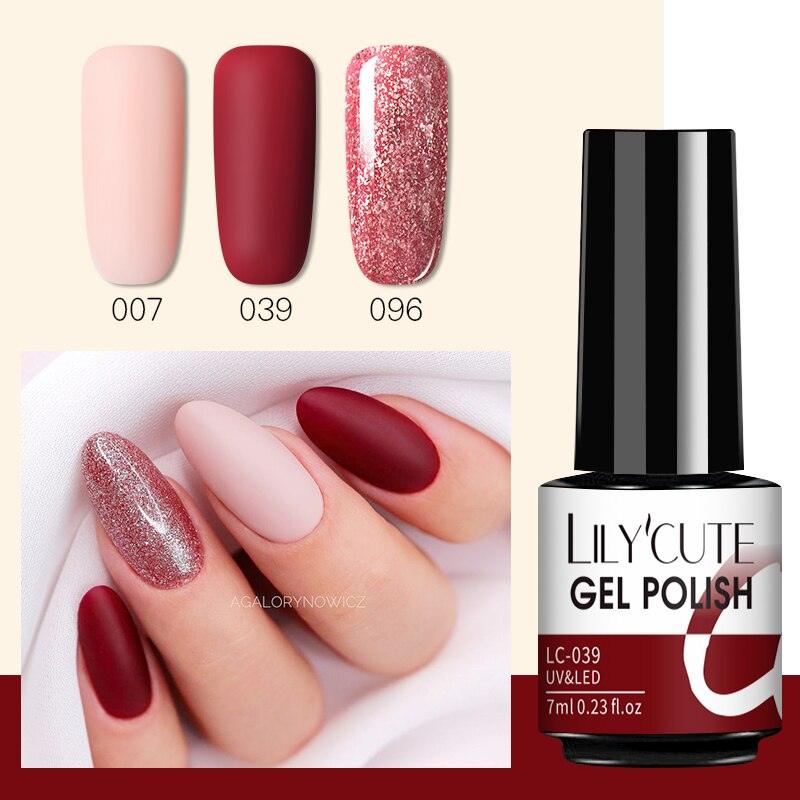 Nouveau vernis à ongles semi-permanent UV gel mat coloré, effet moderne, style luxe pour femmes et filles