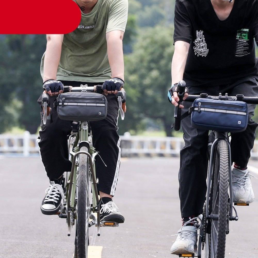 Nouveau Sac de Guidon Sacoches de Vélo Sacoche de Cadre Imperméable Multifonctionnel Sac à Bandoulière Portable Accessoires de Vélo Sac de Guidon Multifonctionnel Sacoche Avant de Vélo Étanche Sac à Bandoulière Sac à Main Sac Banane