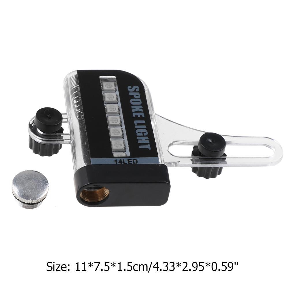 Lumière de vélo Cyclisme Pneu de vélo Valve LED Flash Rayon Lumière Avertissement Lampe Décorations de rayons de vélo Lumières de roue Ultra Lumineuses Étanche Lumières de rayons de vélo Décoration de cyclisme Lampe de poche d'avertissement de sécurité