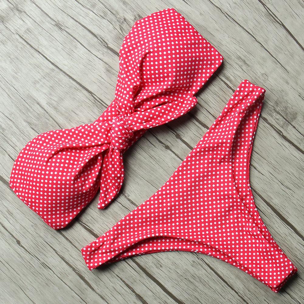 Ensemble de bikini solide Maillot de bain femme Bikini Maillot de bain femme Haut court Licou Maillot de bain Maillot de bain Bikini Coupe haute Maillot de bain taille haute Grande taille Maillot de bain d'été