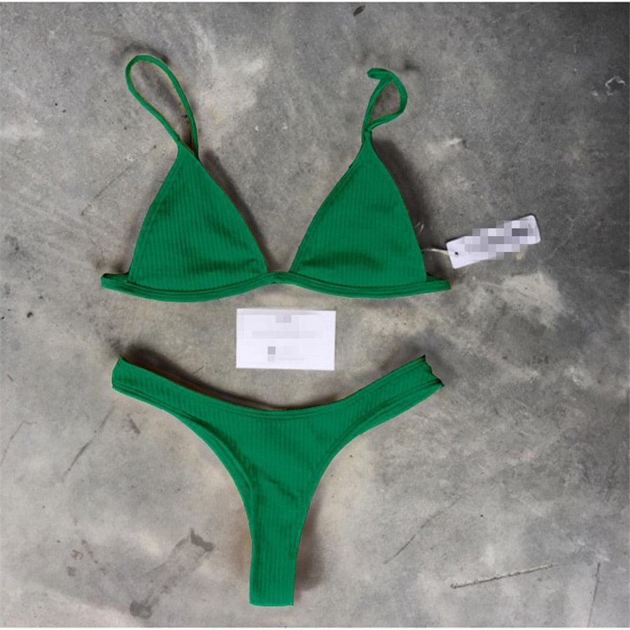Ensemble de bikini - Maillot de bain petite coupe, style échancré, de plage, noir et blanc, micro-maillot de bain string, micro-bikinis string pour femmes, maillots de bain rembourrés échancrés